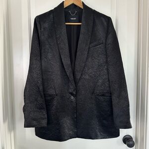 Rachel Comey Black Satin Blazer